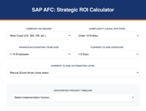 SAP AFC Calculator